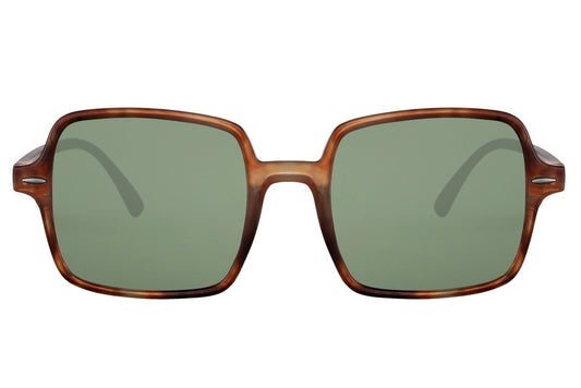 Unisex zonnebril bruin – groene lens