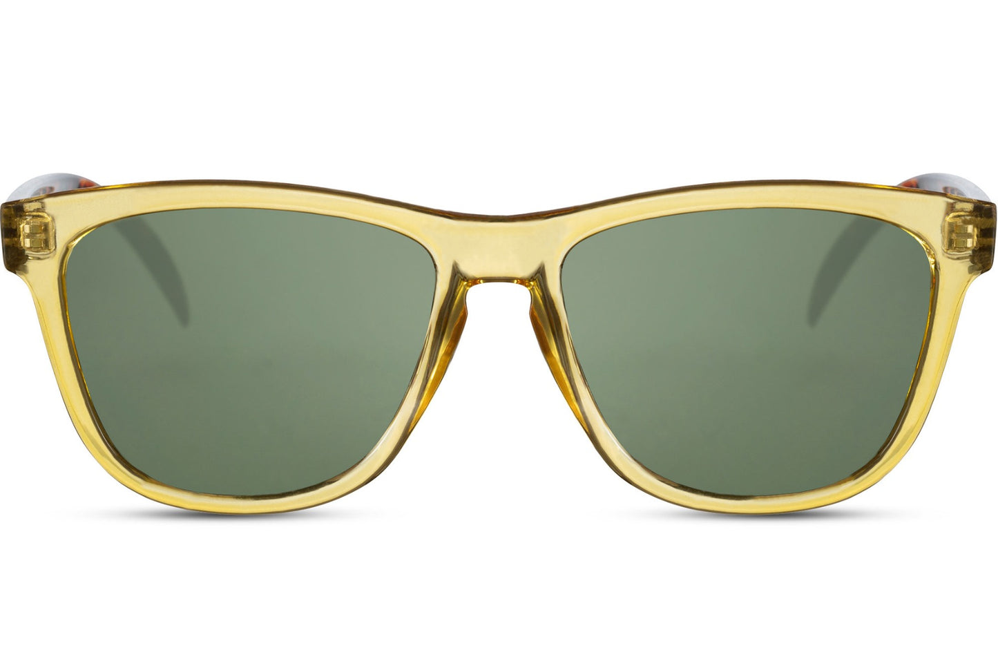 Een vrolijke, duurzame zonnebril die perfect past bij een zomerse en speelse look.