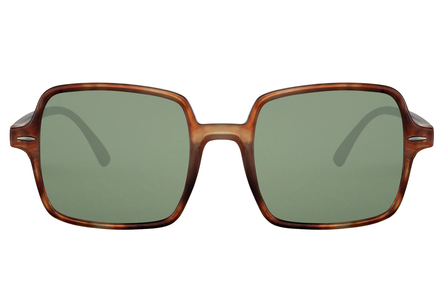 Unisex zonnebril bruin – groene lens