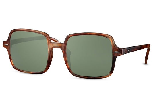 Unisex zonnebril bruin – groene lens