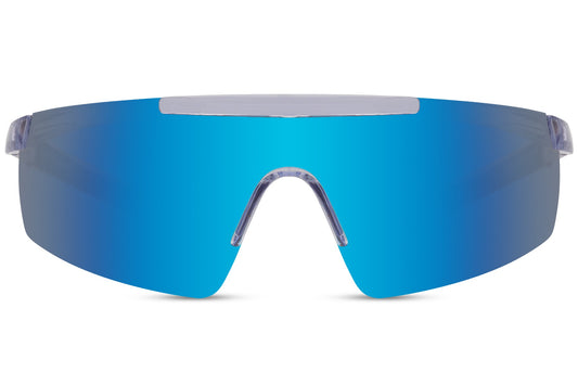 Transparante Sport/skibril – Blauw Spiegelglas