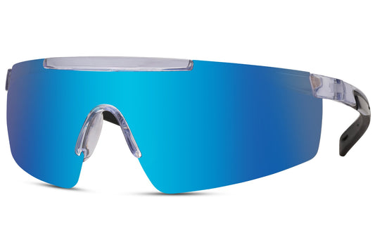 Transparante Sport/skibril – Blauw Spiegelglas