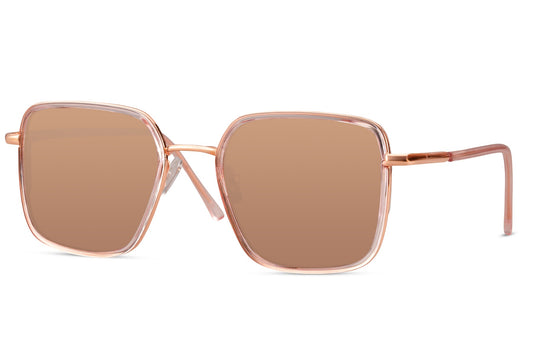 Elegante Rosé Gouden Dameszonnebril