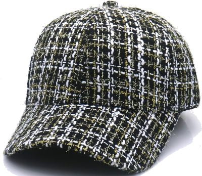 Black Gold Tweed Cap